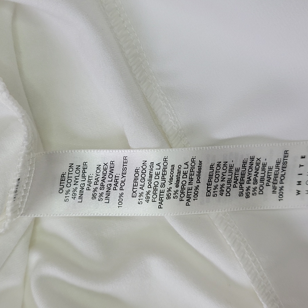 White House Black Market White Layered Lace Top/XS. - Picture 8 of 14